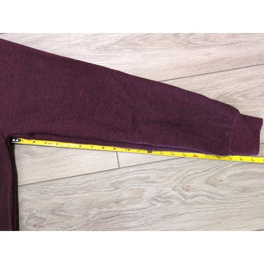 STUDIO FERERA MEN'S 1/4 ZIP BURGUNDY LONG SLEEVE PULLOVER SWEATERS SZ XXL  NWT